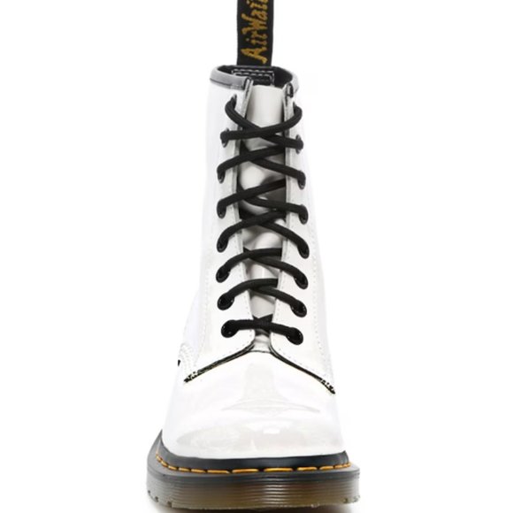 Dr. Martens 1460 Boot — Smooth Leather Lace-up, White Size 9 US - Picture 4 of 5